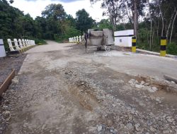 Masi Tahap Pemeliharaan Jembatan Desa Sungai Dua, Sudah Rusak