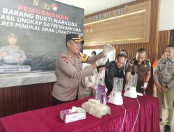 Satresnarkoba  Polres Pali Lakukan Pemusnahan barang bukti hasil Pengungkapan Kasus Peredaran Barang Terlarang 