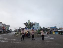  Jaga kamtibmas Polsek Talang Ubi Laksanakan Patroli Subuh 