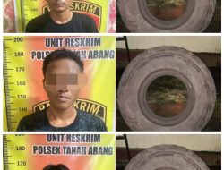 POLSEK TANAH ABANG UNGKAP KASUS PENGGELAPAN BAN MOBIL MILIK PERUSAHAAN, TIGA ORANG DIAMANKAN
