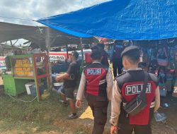 Patroli Perintis Presisi Sat Samapta Polres PALI Jaga Kondusifitas di Area Keramaian