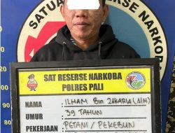 Satresnarkoba Polres PALI Ringkus Pengedar Sabu di Jalan Tempirai-Air Itam, 9,76 Gram Barang Bukti Diamankan
