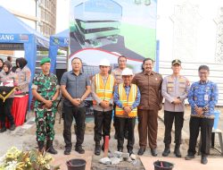 Peletakan Batu Pertama Pembangunan Gedung Parkir lantai 4 oleh Kapolres dan Walikota Tangerang.