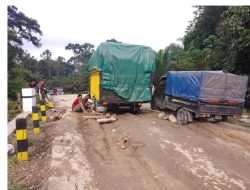 Kualitas Pembangunan Pembangunan Jembatan Sungai dua diduga Jau dari Kata Layak  : Begini Kondisi nya 
