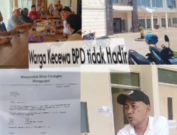 Tokoh Masyarakat Kecewa, Ketua BPD Desa Cinangka Lari dari Tanggung Jawab.