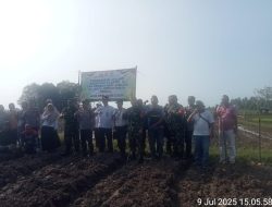 Kepolisian Sektor Anyer Polres Cilegon Penanaman Jagung Di Kampung Beijing Desa Mekarsari Dukung Swasembada Pangan Kuartal III