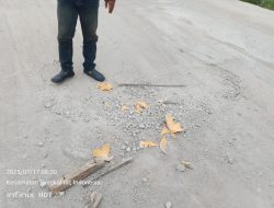 Baru Dibangun, Oprit Jembatan di Kuala Dasal Sudah Rusak, Diduga Mutu Beton dan Bronjong Tidak Sesuai RAB