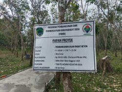 Memperlancar Mobilitas Hasil Pertanian, Pemdes Curup Bangun Jalan Usaha Tani