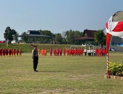 BHABINKAMTIBMAS POLSEK TALANG UBI BERIKAN PEMBEKALAN WAWASAN KEBANGSAAN DAN KAMTIBMAS KEPADA CALON PASKIBRAKA