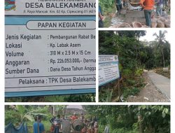 Pj Kepala Desa Udin Saefudin, S.Sos.,M.Si Kedepankan Kualitas Bukan Hanya Kuantitas Pembangunan Jalan Rabat Beton