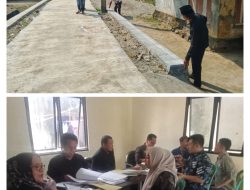 Tim Monitoring Fisik Rabat Beton Dan Evaluasi Administrasi Hasil Kegiatan Pekerjaan Pemerintahan Desa Kalumpang