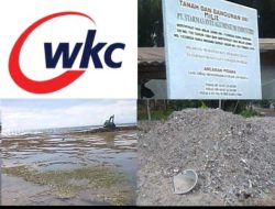 Diduga Merusak Terumbu KarangPT WKC sudah koordinasi dengan RT, Kepala Desa, BPD serta Dinas terkait