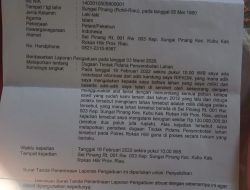 Polres Rohil Cek TKP Dugaan Penyerobotan Lahan Sawit di Sungai Pinang Kubu Babussalam‎